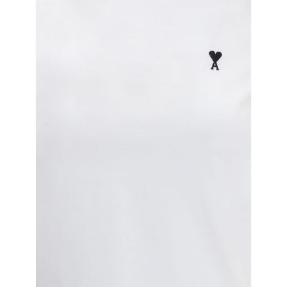 Ami Paris Ami De Coeur Cropped T-Shirt
