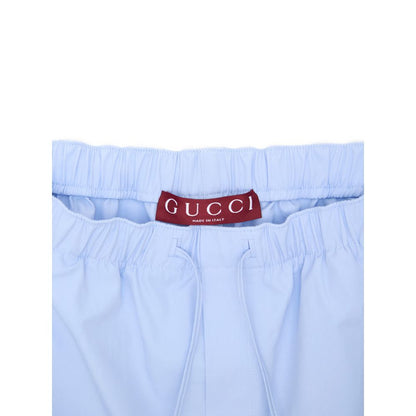 Gucci Blue Cotton Short