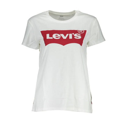 Levi's White Cotton Tops & T-Shirt