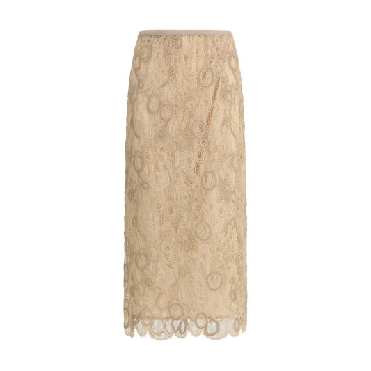 Fabiana Filippi Macramé lace midi Skirt