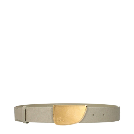 Burberry Green Leather Regular Belts