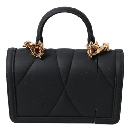 Dolce & Gabbana Case Black Silicone Devotion Heart Cover Hand Bag Airpod