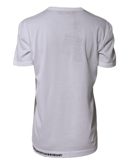 Dolce & Gabbana White DG Loves Moscow Crew Neck T-shirt