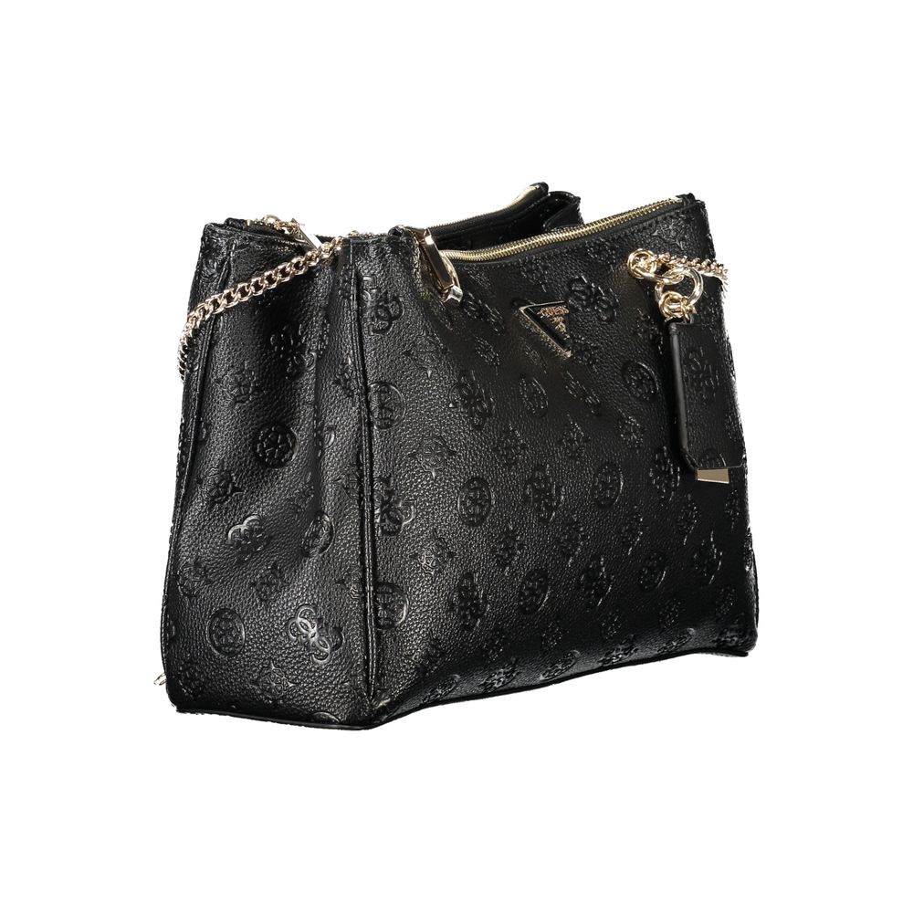 Guess Jeans Black Polyethylene Handbag
