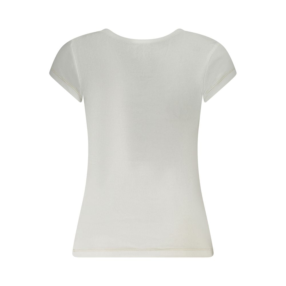 Guess Jeans White Cotton Women T-Shirt