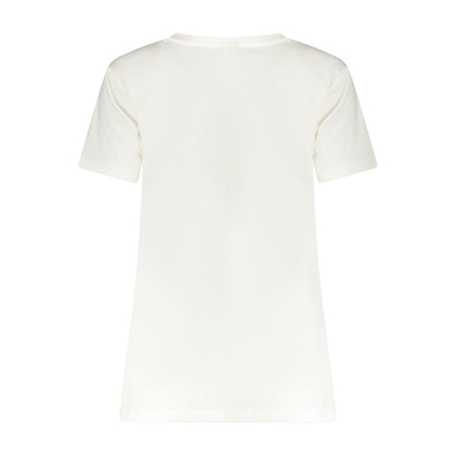 Guess Jeans White Cotton Tops & T-Shirt