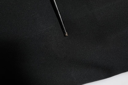Dolce & Gabbana Black Acetate HighWaist Tapered Trouser Pants