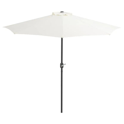 NNEVL Balcony Parasol with Aluminium Pole Sand 270x135 cm Half NNEVL