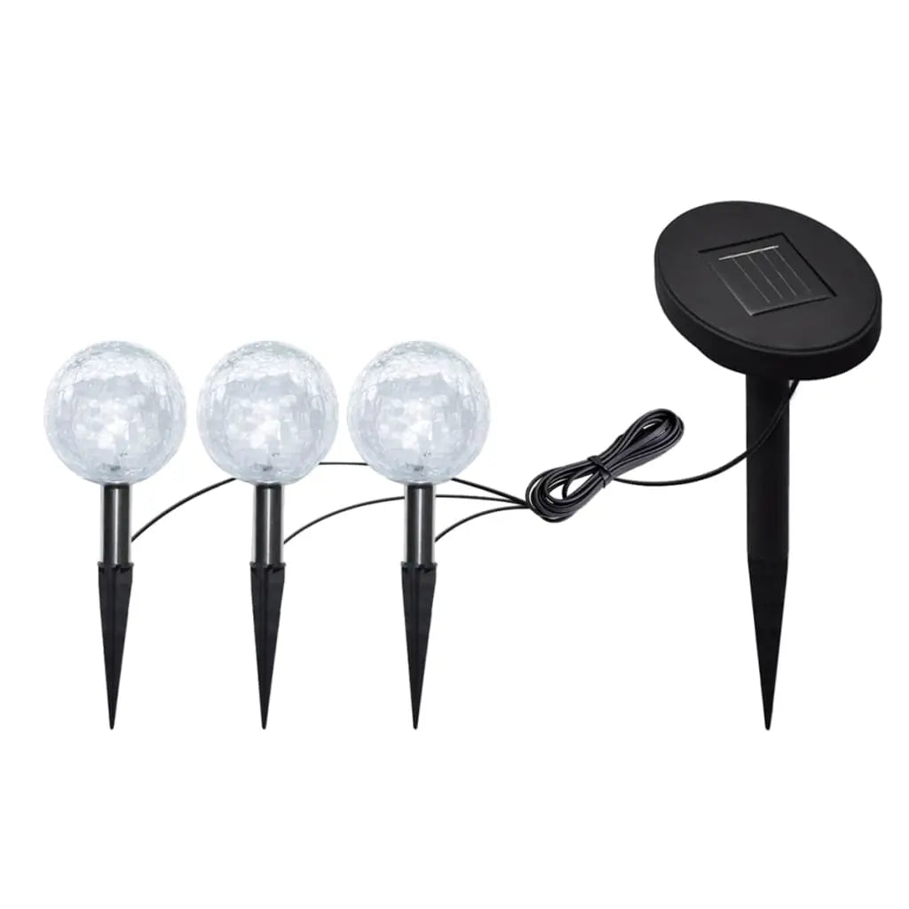 NNEVL Garden Lights 6 pcs LED with Spike Anchors & Solar Panels NNEVL
