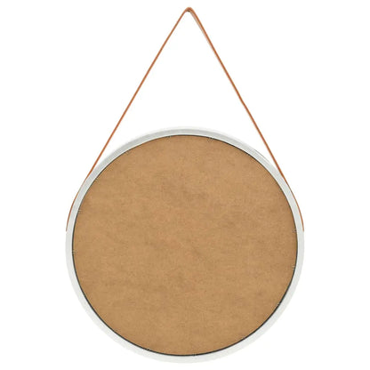 NNEVL Wall Mirror with Strap 60 cm Silver NNEVL