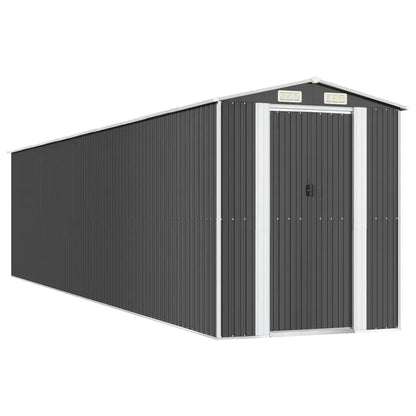 NNEVL Garden Shed Anthracite 192x855x223 cm Galvanised Steel NNEVL