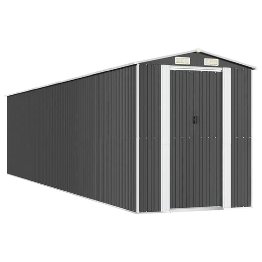 NNEVL Garden Shed Anthracite 192x855x223 cm Galvanised Steel NNEVL