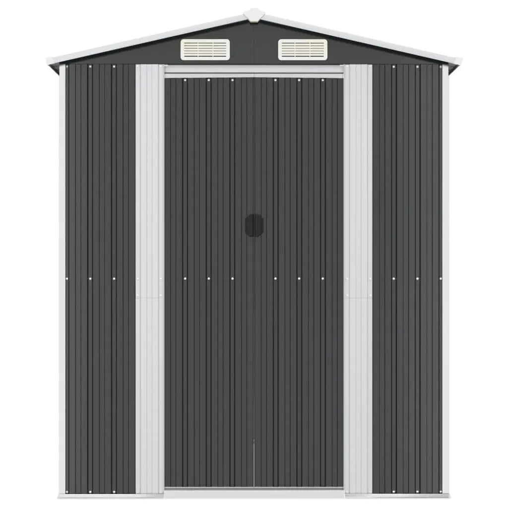 NNEVL Garden Shed Anthracite 192x855x223 cm Galvanised Steel NNEVL