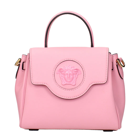 Versace Pink Leather Handbags