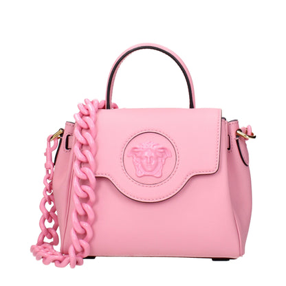 Versace Pink Leather Handbags