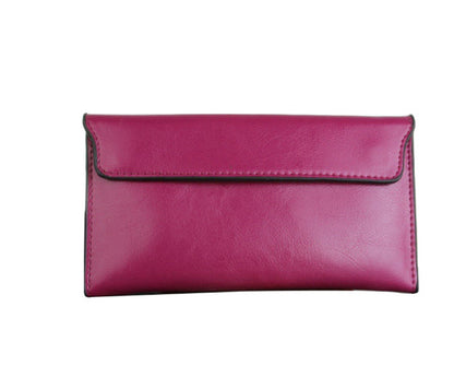 Long wallet women genuine leather