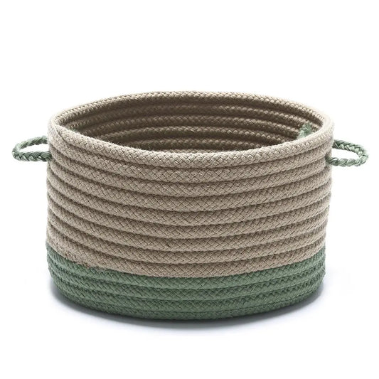 Colonial Mills IN61A017X010 17 x 17 x 10 in. Marina Round Basket, Rose Chloe