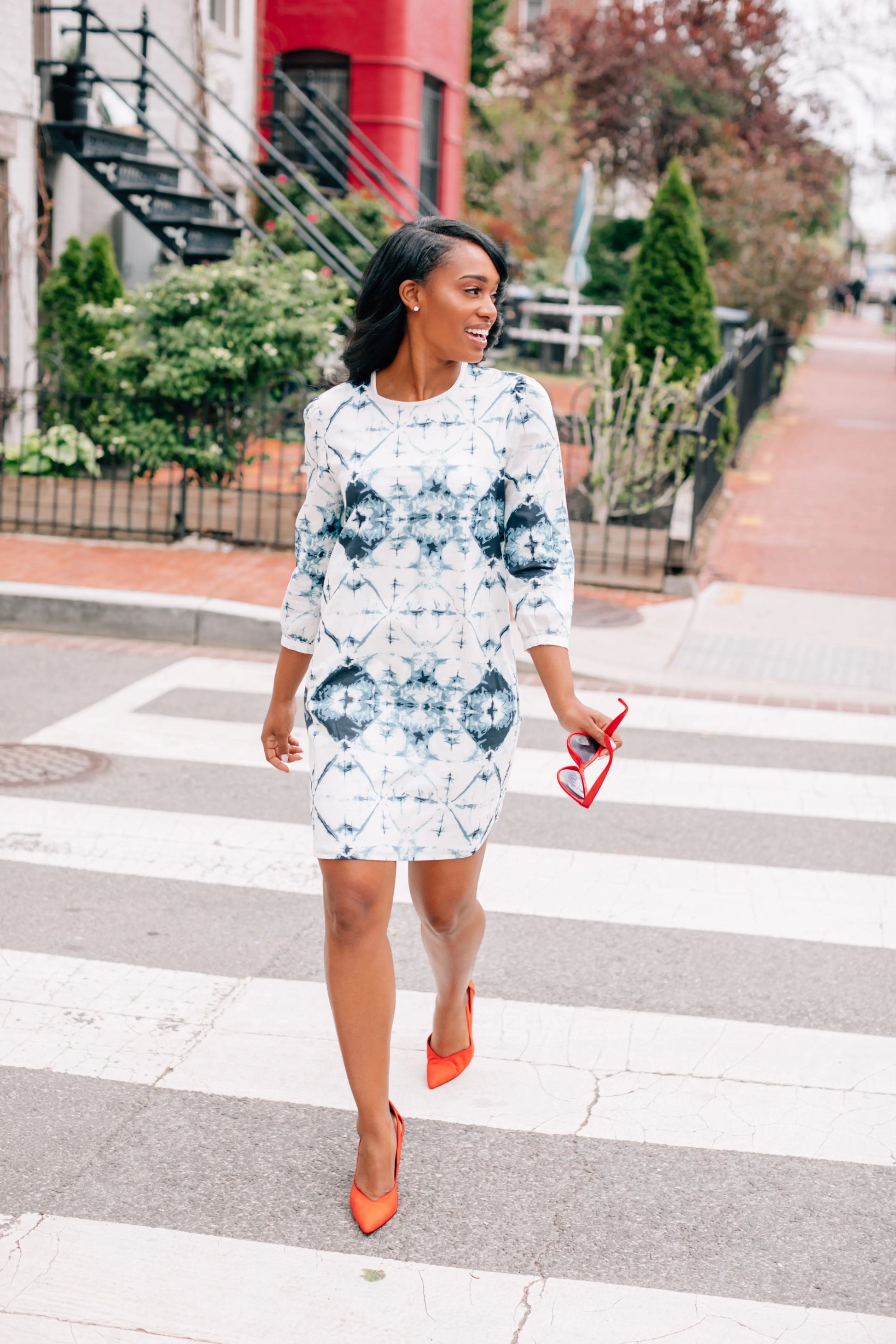 Inkwell Dress Salmon Bella