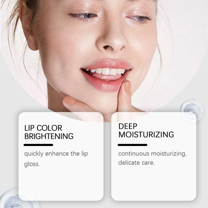 Lip Brightening Balm Moisturizing Care Long Lasting Hydration Smooth Lip Non Drying Non Irritating Safe for Dry Chapped Lip 10ml