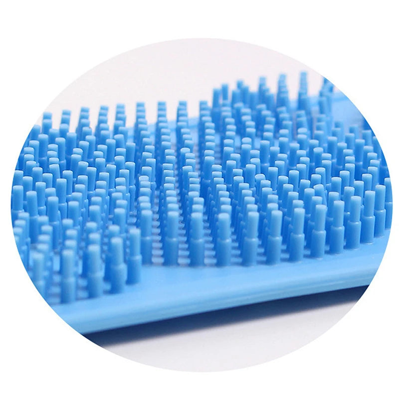 Silicone Body Scrubber Back Massage Exfoliating Sponge Bathroom Bath Brush Scrub Shower Brush Body Wash Scrub Removal Bath Spong