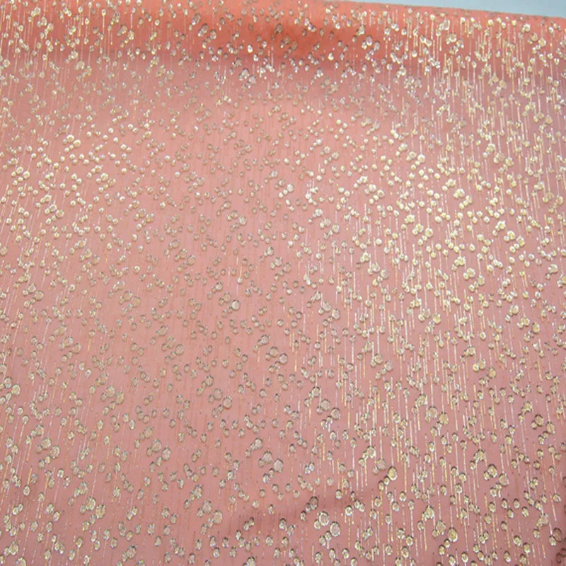 New Somali Dirac Metallic Jacquard Floral Silk With Gold Lurex Mulberry Silk Saree Dress Tissue