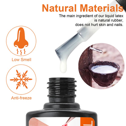 8ml Nail Peel Off Liquid Anti-Overflow Glue Edge Latex Tape, Peel OffCuticle Guard Nails Finger Lacquer Protector, Nail Polish