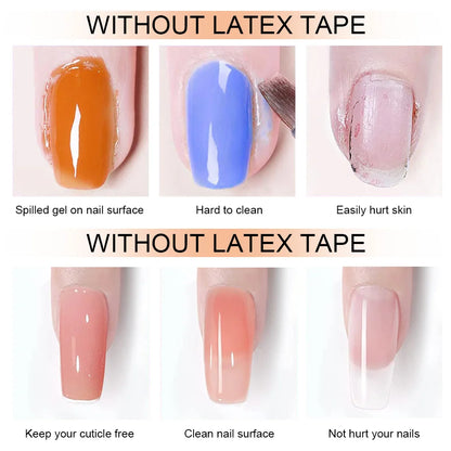 8ml Nail Peel Off Liquid Anti-Overflow Glue Edge Latex Tape, Peel OffCuticle Guard Nails Finger Lacquer Protector, Nail Polish
