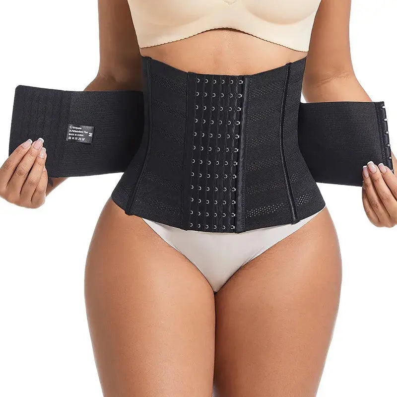 Shapewear Women Corset Waist Trainer Body Shaper Double Tummy Control Slimming Sheath Flat Belly Reductive Belts Cincher Femina Worldwide