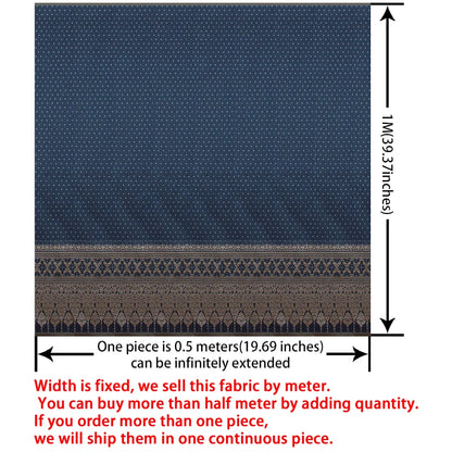 100*100cm Ethnic Style Brocade Jacquard Fabric Southeast Asia Dai Thai Skirt Fabric For Diy Tube Dress Saree Folk Dance Costume