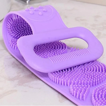 Silicone Body Scrubber Back Massage Exfoliating Sponge Bathroom Bath Brush Scrub Shower Brush Body Wash Scrub Removal Bath Spong