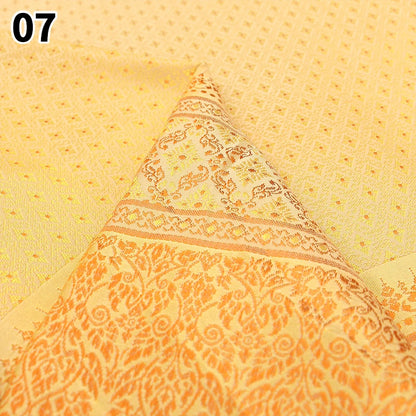 100*100cm Ethnic Style Brocade Jacquard Fabric Southeast Asia Dai Thai Skirt Fabric For Diy Tube Dress Saree Folk Dance Costume