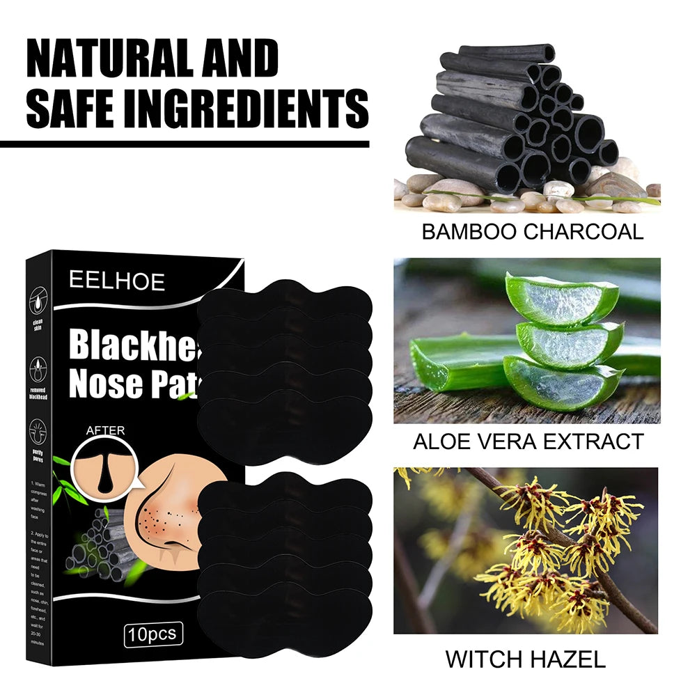 Peel Off Blackheads Remove Plaster Nose Strips Pull Black Mask for Women Beauty