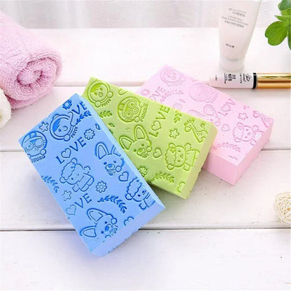 Exfoliating Scrub Shower Brush Soft Body Scrubber Bath Sponge Body Scrub Exfoliator Skin Cleaner Dead Skin Remover Bathing