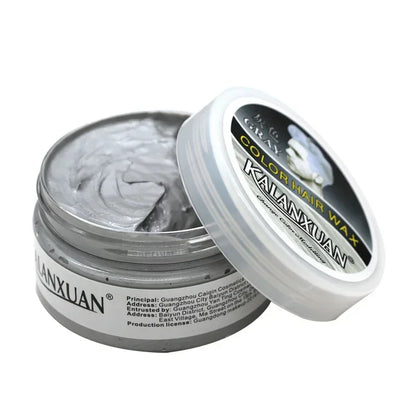 9 Color Hair Colors Wax Dye Temporary Molding Paste 8 Color Blue Burgundy Grandma Gray Green Hairs Dye Wax Mud Styling Pomade