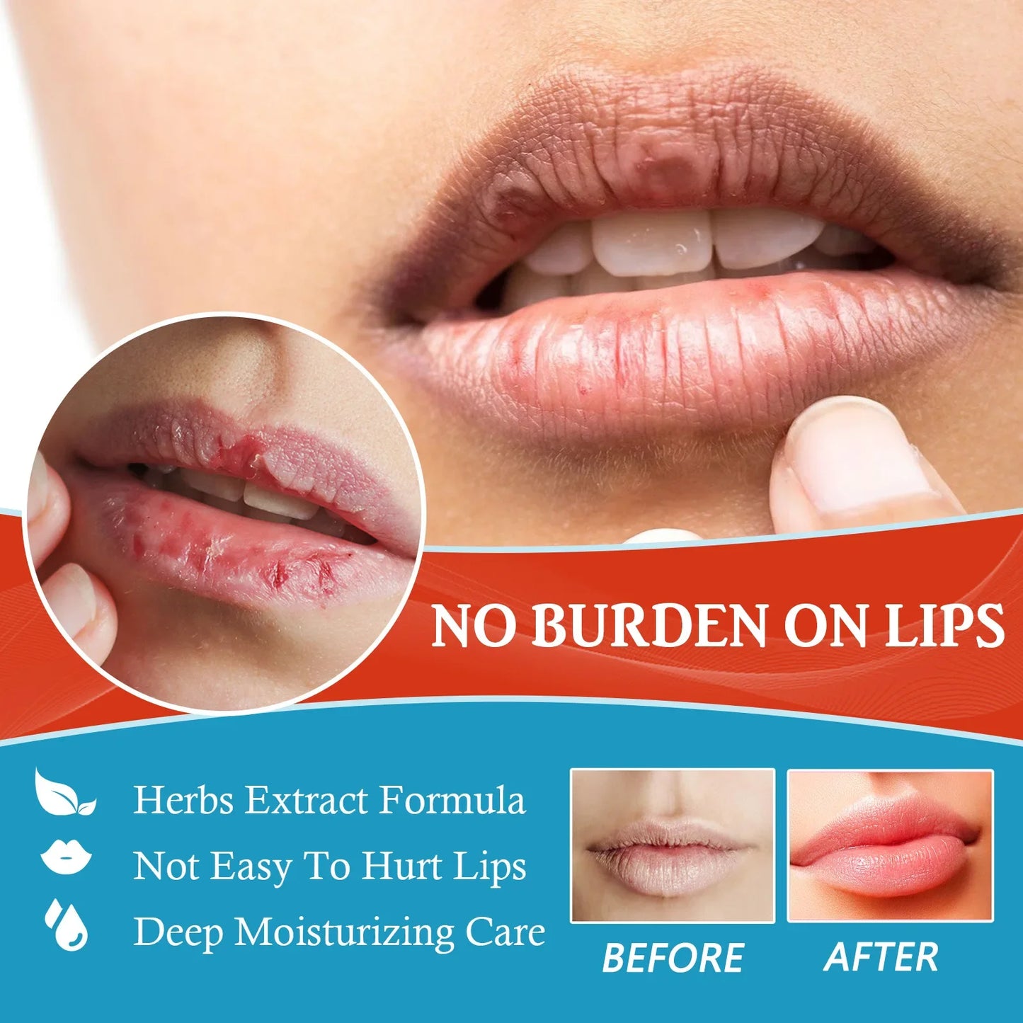 Lip Pattern Care Cream Water Moisturizer Translucent Lip Oil Lip Repair Cream Moisturizing Hydrating Anti Drying Lightening