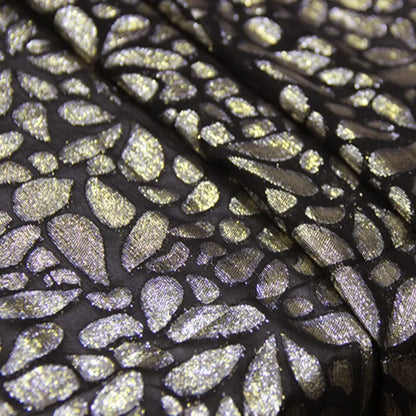 Blue Saree Fabric Shimmer Silk Metallic Shiny Hijab Scarf Craft DIY Sewing Material