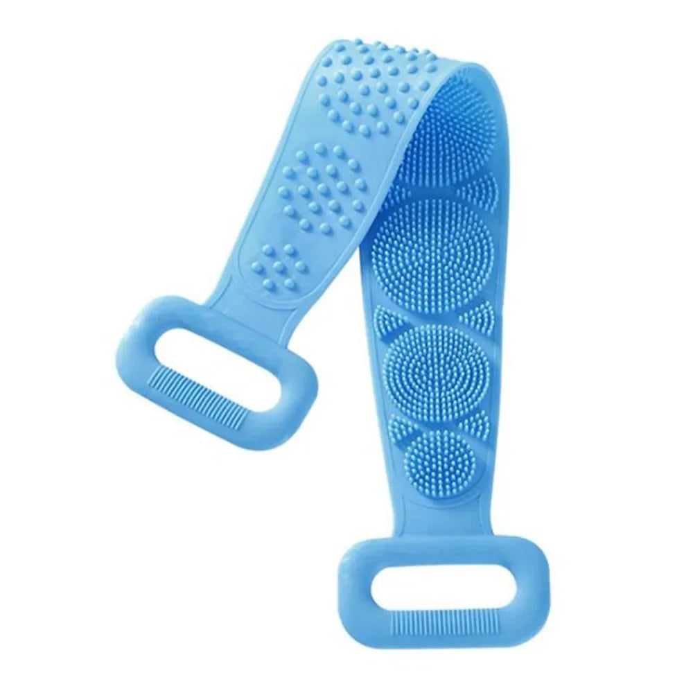Silicone Body Scrubber Back Massage Exfoliating Sponge Bathroom Bath Brush Scrub Shower Brush Body Wash Scrub Removal Bath Spong