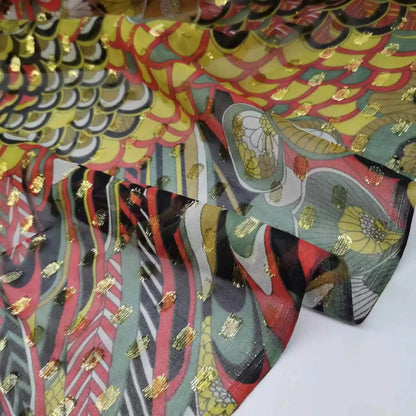 New Somali Dirac Metallic Jacquard Floral Silk With Gold Lurex Mulberry Silk Saree Dress Tissue