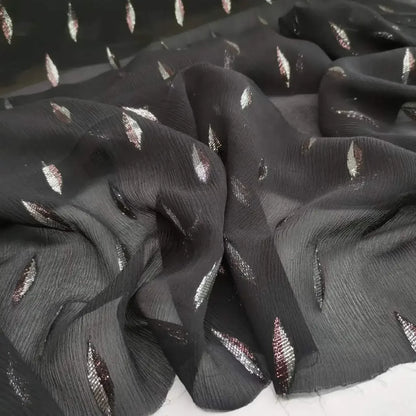 Super Deal Somali Dirac Jacquard Silk With Metallic Lurex Mulberry Silk Saree Dress Tissue