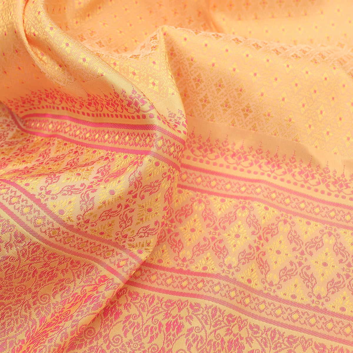 45x100cm Southeast Asia Ethnic Polyester Brocade Jacquard Woven Satin Fabric DIY Thai Skirt Tube Dress Cloth Saree Sari Textile