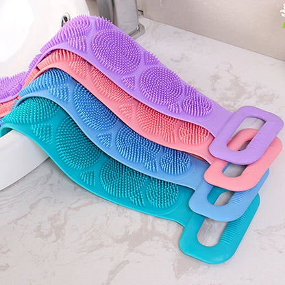 Silicone Body Scrubber Back Massage Exfoliating Sponge Bathroom Bath Brush Scrub Shower Brush Body Wash Scrub Removal Bath Spong
