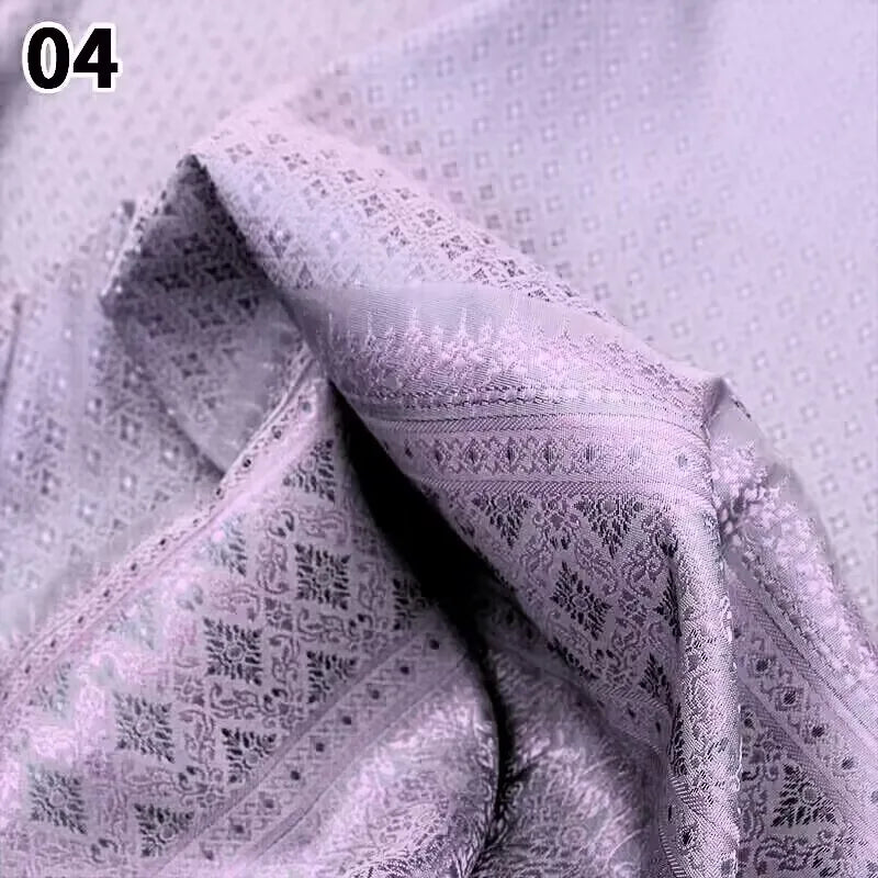 100*100cm Ethnic Style Brocade Jacquard Fabric Southeast Asia Dai Thai Skirt Fabric For Diy Tube Dress Saree Folk Dance Costume