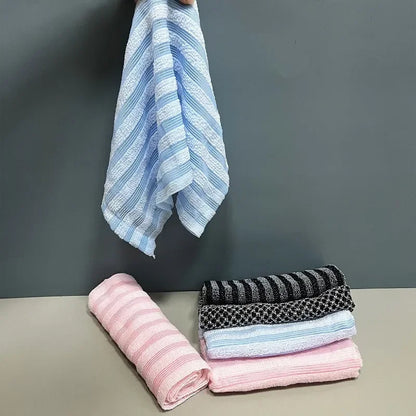 Exfoliating Washcloth Back Scrubber for Shower for Men Silver-ion Multi-Function Foam Bath Towel Ultra-Long Exfoliating Towels