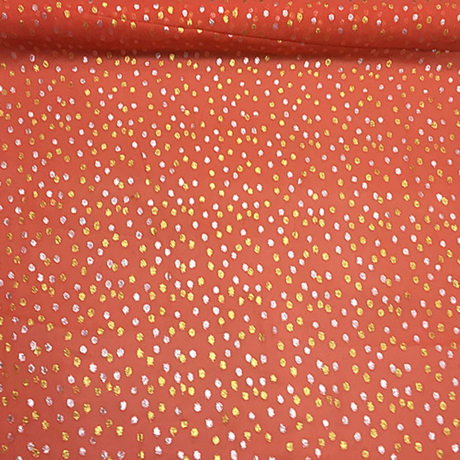 New Somali Dirac Metallic Jacquard Floral Silk With Gold Lurex Mulberry Silk Saree Dress Tissue