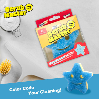 Scrub Master - Scratch-Free Multipurpose Dish Sponge - BPA Free & Made with Polymer Foam - Stain & Odor Resistant Kitchen Sponge