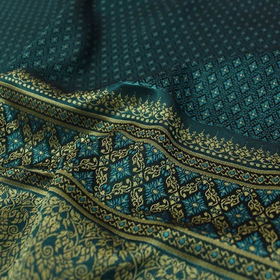 45x100cm Southeast Asia Ethnic Polyester Brocade Jacquard Woven Satin Fabric DIY Thai Skirt Tube Dress Cloth Saree Sari Textile