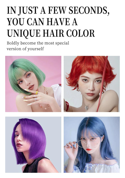Hair Color Spray Hairs Dyed Hair Colour Styling Product Long Lasting Dye for Hair Beards Coloring Temporary Hair Colour Cream