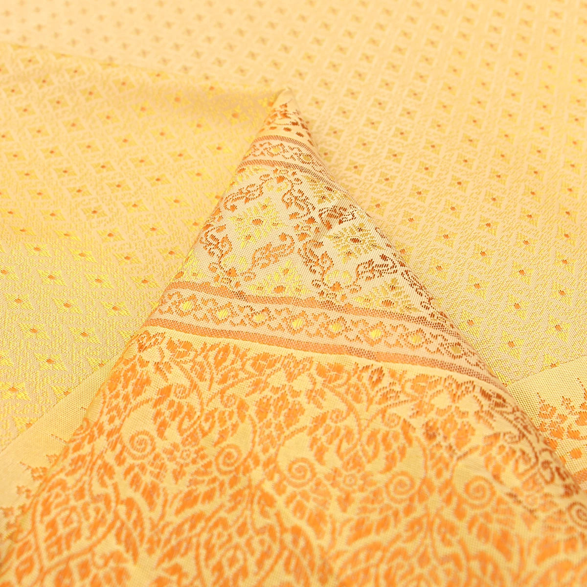 45x100cm Southeast Asia Ethnic Polyester Brocade Jacquard Woven Satin Fabric DIY Thai Skirt Tube Dress Cloth Saree Sari Textile