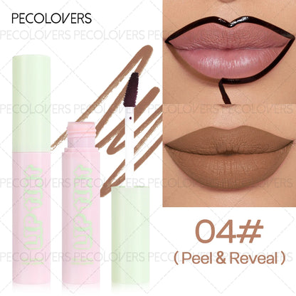 1 Pc Tear Off Lipstick & Lip Liner, Peel Off Lip Gloss Tattoo, Custom Lip Lines, for All Types, Daily Lip Makeup, Perfect Gifts