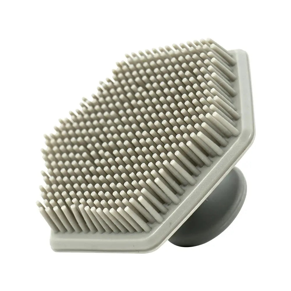 Exfoliating Silicone Brush Cleanser No Slip Handle Body Scrubber Cleans and Massages Skin Bathroom Accessories Bath Brush Femina Worldwide